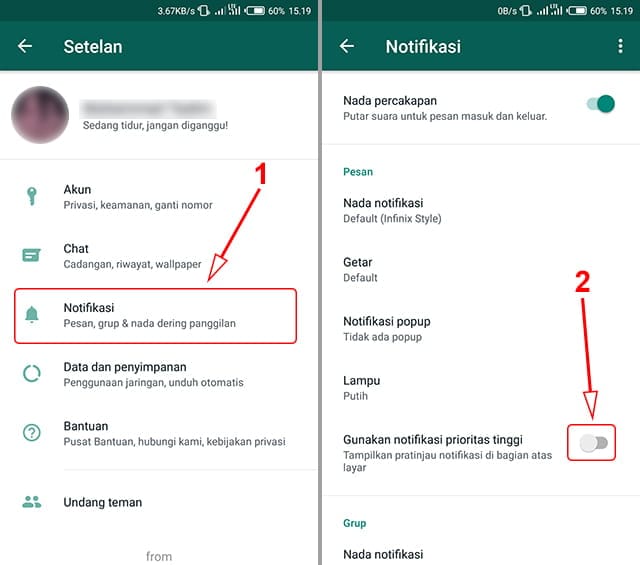 3 Cara Agar Notifikasi Wa Muncul di Atas Layar