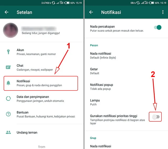 3 Cara Agar Notifikasi Wa Muncul di Atas Layar